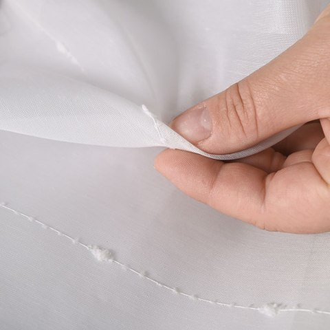 EZRA Firanka z ołowianką, wysokość 300cm, kolor 001 biały 030301/OLO/001/000300/1