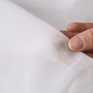 LIWIA Firanka z ołowianką, wysokość 300cm, kolor 001 biały z błyszczącą nitką 030320/OLO/001/000300/1
