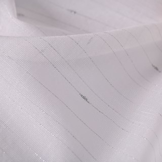 MARLA Firanka z ołowianką, wysokość 300cm, kolor 001 biały ze srebrnym 030622/OLO/001/000300/1