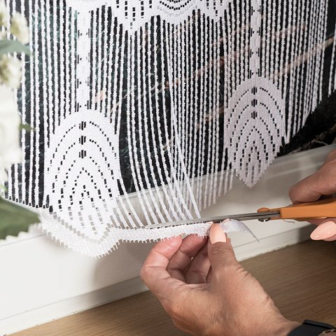 RANI Zazdrostka makramowa żakardowa gotowa, szerokość 60 x wysokość 50cm, kolor 001 biały 001474/PBL/001/060050/1 RANI Zazdrostka makramowa żakardowa gotowa, szerokość 60 x wysokość 50cm, kolor 001 biały 001474/PBL/001/060050/1