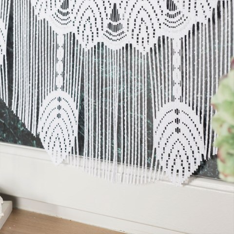RANI Zazdrostka makramowa żakardowa gotowa, szerokość 60 x wysokość 50cm, kolor 001 biały 001474/PBL/001/060050/1 RANI Zazdrostka makramowa żakardowa gotowa, szerokość 60 x wysokość 50cm, kolor 001 biały 001474/PBL/001/060050/1