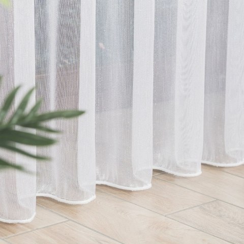 Firanka fantazyjna z ołowianką, wysokość 300cm, kolor 020 biały ze srebrną nitką 001733/OLO/020/000300/1 Firanka fantazyjna z ołowianką, wysokość 300cm, kolor 020 biały ze srebrną nitką 001733/OLO/020/000300/1