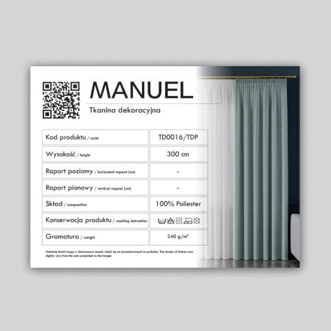 MANUEL (TD0016) Próbnik ALLURE TD0016/PRO/000/000300/1 MANUEL (TD0016) Próbnik ALLURE TD0016/PRO/000/000300/1
