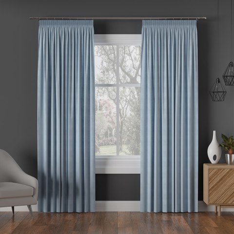 MILAS Zasłona gotowa na taśmie, szerokość 140 x wysokość 250cm, kolor 048 baby blue MILAS0/ZGT/048/140250/1