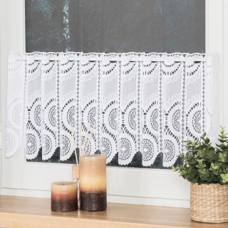 Zazdrostka żakardowa panelowa, wysokość 30cm, kolor 001 biały 018535/000/001/000030/1