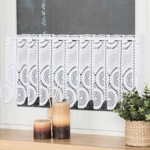 Zazdrostka żakardowa panelowa, wysokość 30cm, kolor 001 biały 018535/000/001/000030/1 Zazdrostka żakardowa panelowa, wysokość 30cm, kolor 001 biały 018535/000/001/000030/1