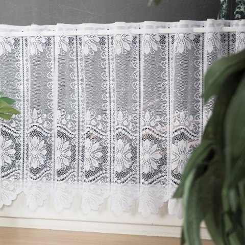 Zazdrostka żakardowa panelowa, wysokość 40cm, kolor 001 biały 018532/000/001/000040/1 Zazdrostka żakardowa panelowa, wysokość 40cm, kolor 001 biały 018532/000/001/000040/1