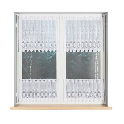 Zazdrostka żakardowa panelowa, wysokość 40cm, kolor 001 biały 018532/000/001/000040/1 Zazdrostka żakardowa panelowa, wysokość 40cm, kolor 001 biały 018532/000/001/000040/1