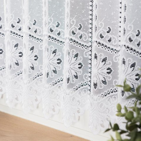 Zazdrostka żakardowa panelowa, wysokość 40cm, kolor 001 biały 018533/000/001/000040/1 Zazdrostka żakardowa panelowa, wysokość 40cm, kolor 001 biały 018533/000/001/000040/1