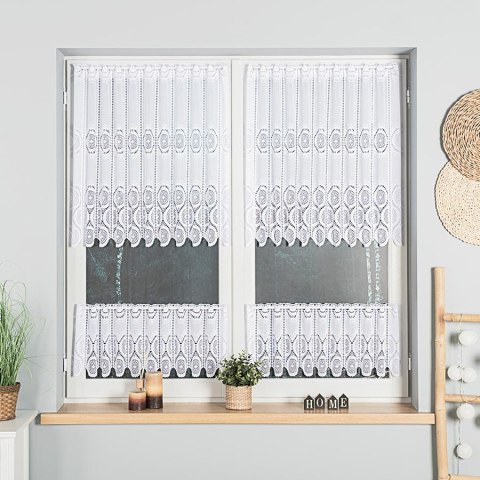 Zazdrostka żakardowa panelowa, wysokość 80cm, kolor 001 biały 018535/000/001/000080/1 Zazdrostka żakardowa panelowa, wysokość 80cm, kolor 001 biały 018535/000/001/000080/1