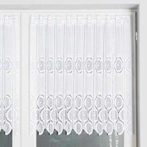 Zazdrostka żakardowa panelowa, wysokość 80cm, kolor 001 biały 018535/000/001/000080/1 Zazdrostka żakardowa panelowa, wysokość 80cm, kolor 001 biały 018535/000/001/000080/1