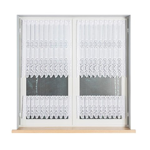 Zazdrostka żakardowa panelowa, wysokość 80cm, kolor 001 biały 018535/000/001/000080/1 Zazdrostka żakardowa panelowa, wysokość 80cm, kolor 001 biały 018535/000/001/000080/1
