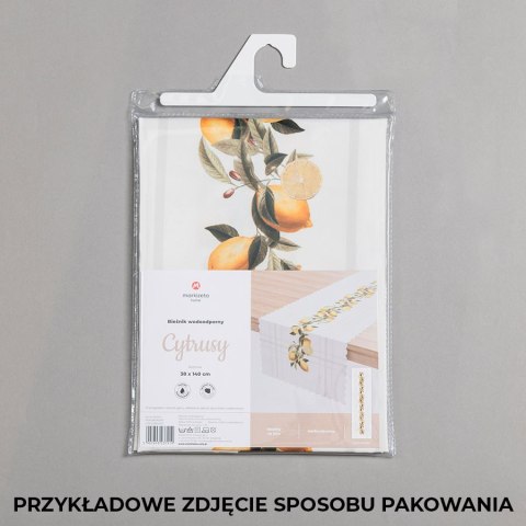 CYTRUSY Bieżnik wodoodporny, 38x140cm, kolor 001 żółty P00081/KSP/C01/038140/1 CYTRUSY Bieżnik wodoodporny, 38x140cm, kolor 001 żółty P00081/KSP/C01/038140/1