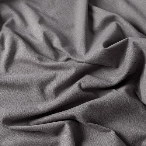 Prześcieradło jersey z gumką 140x200 cm kolor ciemny szary Prześcieradło jersey z gumką 140x200 cm kolor ciemny szary