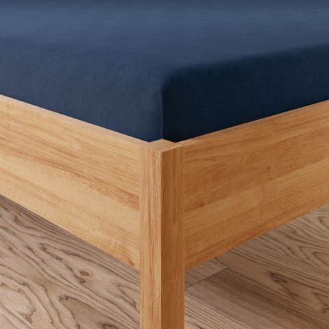 Prześcieradło jersey z gumką 140x200 cm kolor granatowy Prześcieradło jersey z gumką 140x200 cm kolor granatowy