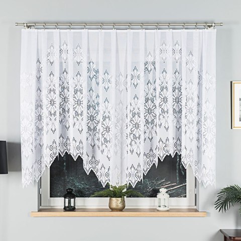 Firanka gotowa żakardowa EMILIA 140x340 cm kolor biały