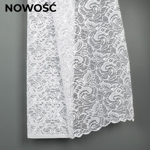Firanka żakardowa 586012 wysokość 180 cm kolor biały Firanka żakardowa 586012 wysokość 180 cm kolor biały