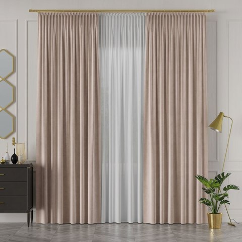 Tkanina dekoracyjna VELVET wysokość 280 cm kolor beżowy
