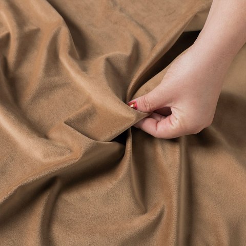 Tkanina dekoracyjna VELVET wysokość 280 cm kolor camelowy