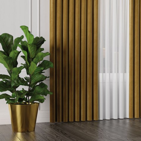Tkanina dekoracyjna VELVET wysokość 280 cm kolor khaki