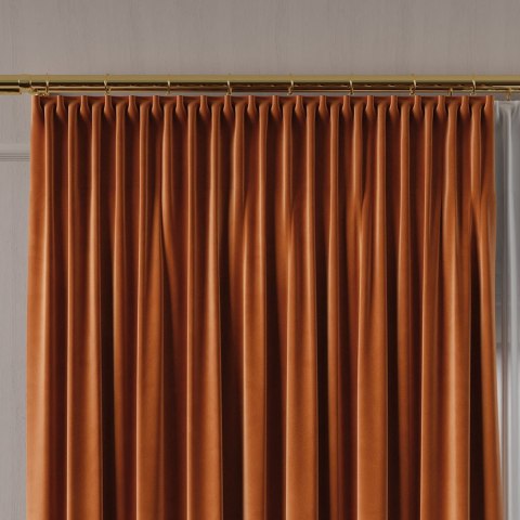 Tkanina dekoracyjna VELVET wysokość 280 cm kolor rdzawy