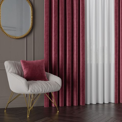 Tkanina dekoracyjna VELVET wysokość 280 cm kolor bordowy