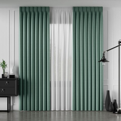 Tkanina dekoracyjna VELVET wysokość 280 cm kolor szałwiowy