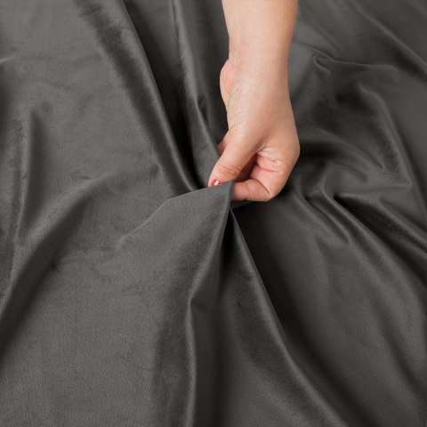 Tkanina dekoracyjna VELVET wysokość 280 cm kolor ciepły ciemny szary