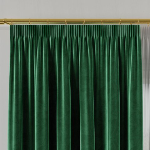 Tkanina dekoracyjna VELVET wysokość 280 cm kolor szmaragdowy