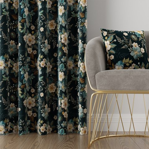 EMBRA Tkanina dekoracyjna VELVET, 150cm, kolor 001 petrol D00173/VEL/001/150000/1 EMBRA Tkanina dekoracyjna VELVET, 150cm, kolor 001 petrol D00173/VEL/001/150000/1