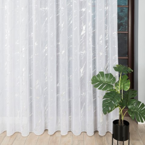 Firanka fantazyjna z ołowianką, wysokość 300cm, kolor 001 biały ze srebrnym 132101/OLO/001/000300/1 Firanka fantazyjna z ołowianką, wysokość 300cm, kolor 001 biały ze srebrnym 132101/OLO/001/000300/1