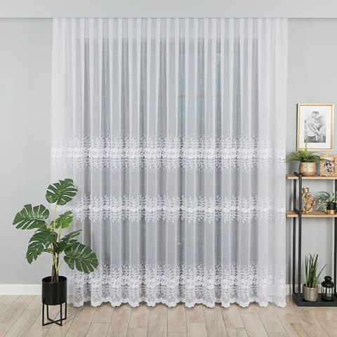 Firanka haftowana, wysokość 250cm, kolor 001 044796/433/001/000250/1 Firanka haftowana, wysokość 250cm, kolor 001 044796/433/001/000250/1