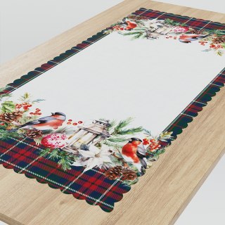 GIRLANDA Bieżnik NINA WODOODPORNA, 50x100cm, kolor 001 zielony PBN157/KSP/C01/050100/1