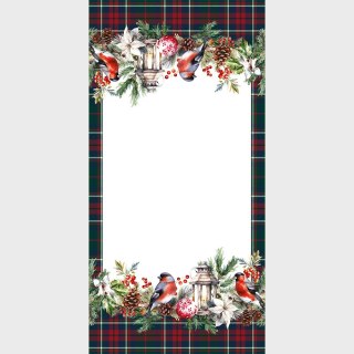 GIRLANDA Bieżnik NINA WODOODPORNA, 50x100cm, kolor 001 zielony PBN157/KSP/C01/050100/1