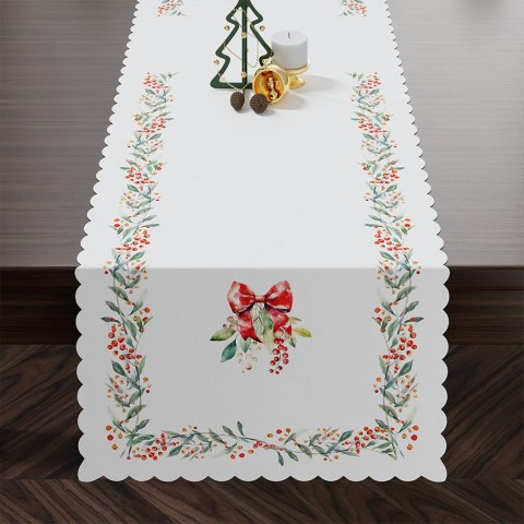 JARZĘBINA Bieżnik NINA WODOODPORNA, 38x160cm, kolor 002 biały P00164/KSP/C01/038160/1 JARZĘBINA Bieżnik NINA WODOODPORNA, 38x160cm, kolor 002 biały P00164/KSP/C01/038160/1