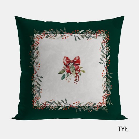 JARZĘBINA Poszewka dekoracyjna VELVET, 40x40cm, kolor 001 zielony P00164/POP/001/040040/1 JARZĘBINA Poszewka dekoracyjna VELVET, 40x40cm, kolor 001 zielony P00164/POP/001/040040/1