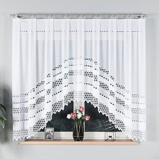 Firanka gotowa żakardowa FILOMENA 160x370 cm kolor biały