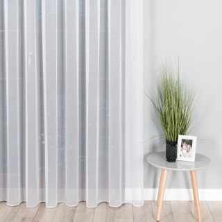 Firanka fantazyjna z ołowianką 000433 wysokość 250 cm kolor biały