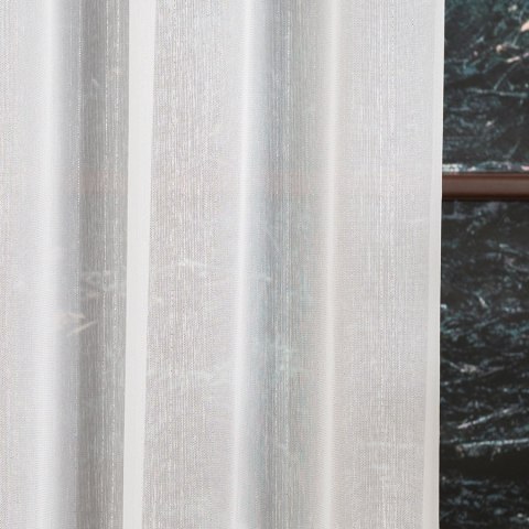 Firanka fantazyjna z ołowianką 318461 wysokość 300 cm kolor biały