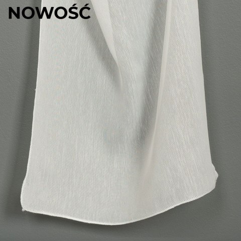 Firanka fantazyjna z ołowianką 318331 wysokość 300 cm kolor kremowy Firanka fantazyjna z ołowianką 318331 wysokość 300 cm kolor kremowy
