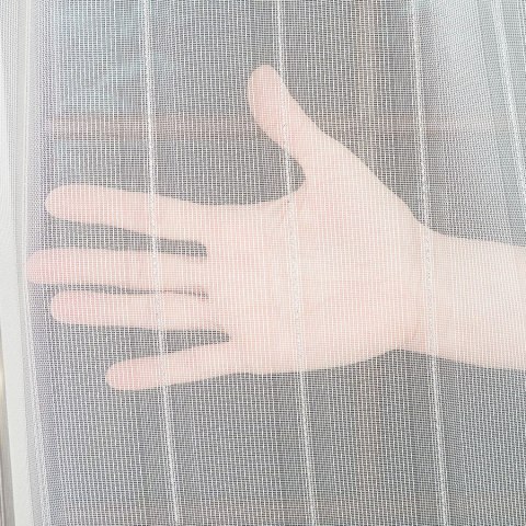 Firanka fantazyjna z ołowianką 001347 wysokość 310 cm kolor biały