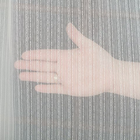Firanka fantazyjna z ołowianką 001258 wysokość 300 cm kolor biały