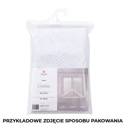 Firanka gotowa żakardowa GOSIA 120x250 cm kolor biały Firanka gotowa żakardowa GOSIA 120x250 cm kolor biały