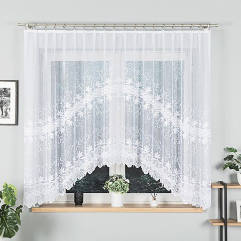 Firanka gotowa żakardowa JOWITA 160x300 cm kolor biały Firanka gotowa żakardowa JOWITA 160x300 cm kolor biały