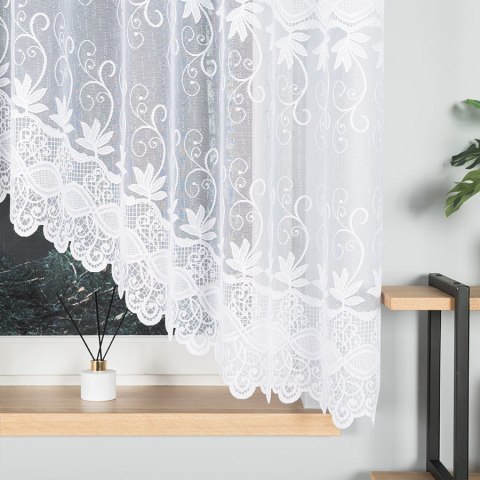 Firanka gotowa żakardowa JOWITA 160x300 cm kolor biały Firanka gotowa żakardowa JOWITA 160x300 cm kolor biały