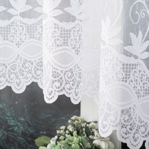 Firanka gotowa żakardowa JOWITA 160x300 cm kolor biały Firanka gotowa żakardowa JOWITA 160x300 cm kolor biały