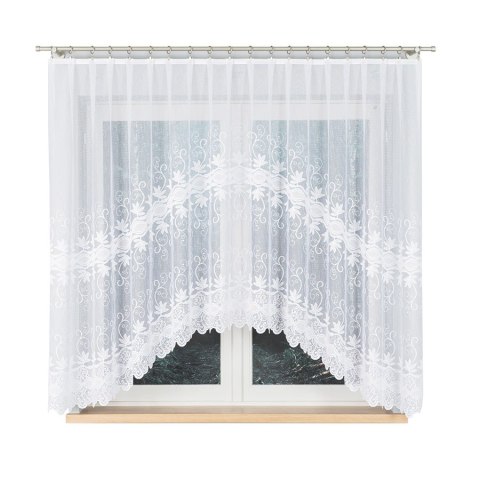 Firanka gotowa żakardowa JOWITA 160x300 cm kolor biały Firanka gotowa żakardowa JOWITA 160x300 cm kolor biały