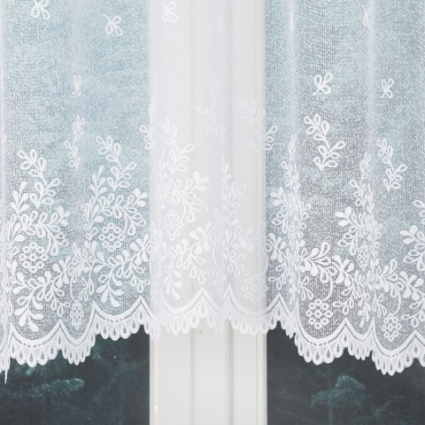 Firanka gotowa żakardowa KAROLINA 120x300 cm kolor biały Firanka gotowa żakardowa KAROLINA 120x300 cm kolor biały
