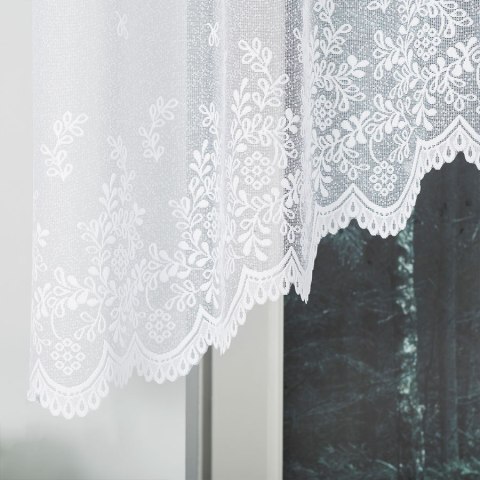 Firanka gotowa żakardowa KAROLINA 120x300 cm kolor biały Firanka gotowa żakardowa KAROLINA 120x300 cm kolor biały