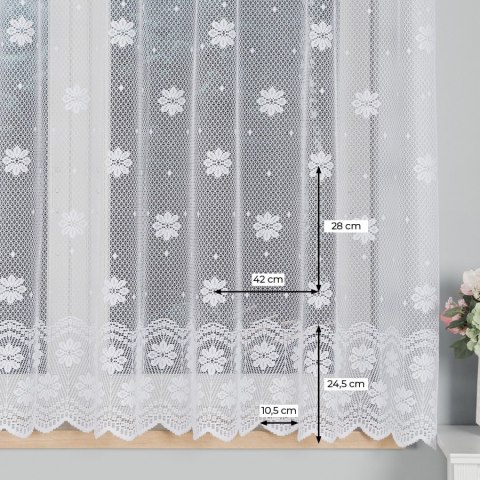 Firanka żakardowa ze wzorem po całości, wysokość 160cm, kolor 001 biały 779031/000/001/000160/1 Firanka żakardowa ze wzorem po całości, wysokość 160cm, kolor 001 biały 779031/000/001/000160/1